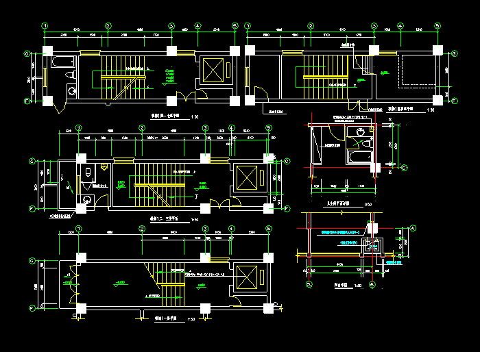 商业综合楼CAD建筑施工图1