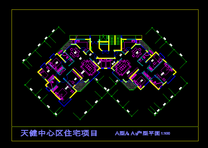 天健中心区住宅项目设计施工图